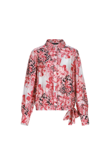 Hana Bluse | Mineralrot/Mondgestein