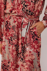 Estella dress | Mineral Red/Moon Rock