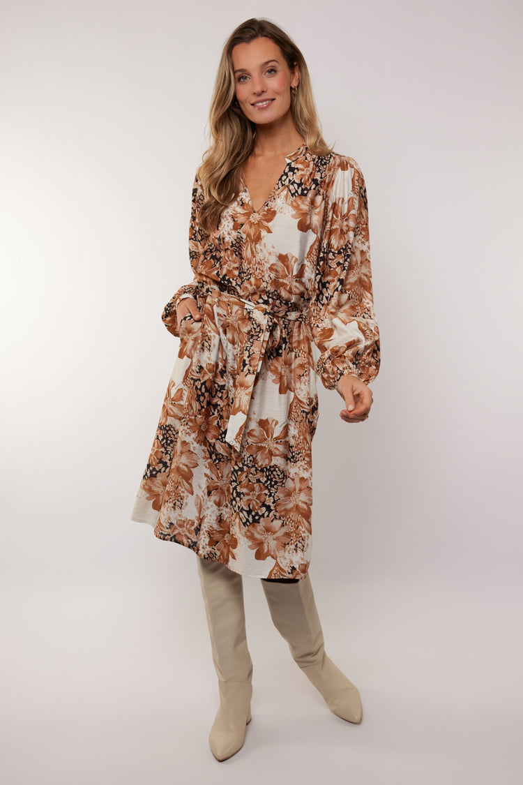 Estella dress | Brown Sugar/Sand