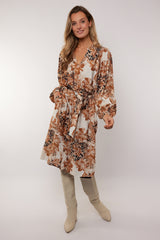 Estella dress | Brown Sugar/Sand