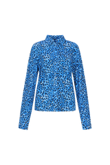 Jacqueline-Bluse | Sand/Himmlisches Blau
