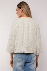 Aubree Jacke | Wolle Weiß