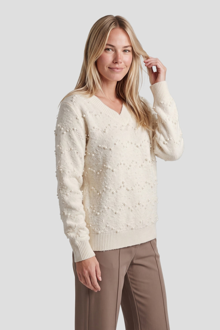 Zuna Pullover | Wollweiß