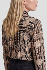 Teya blouse | Black/Sand