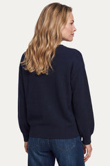Maris gebreide top | PU Dark Blue