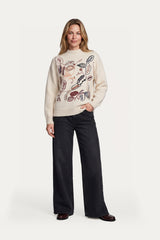 Poet gebreide top | Sand