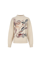 Poet gebreide top | Sand