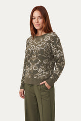 Kit-Pullover | Cosy Green/Black