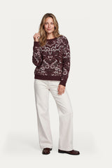 Kit trui | Warm Aubergine/Black