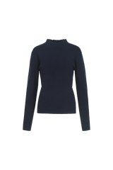 Willaine gebreide top | PU Dark Blue