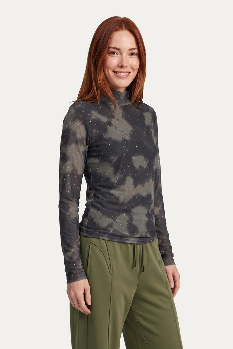 Hartley top | Cosy Green/Black