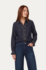 Minerva blouse | Denim Dark Blue