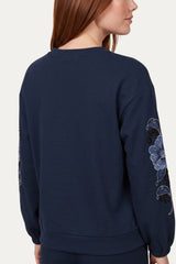 Nerissa Top | PU Dunkelblau