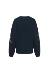Nerissa top | PU Dark Blue