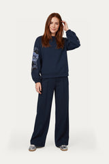 Cosima broek | PU Dark Blue