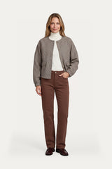 Seraphina jacket | Brown Sugar/Black