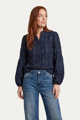 Araminta blouse | PU Dark Blue