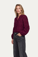 Araminta blouse | Warm Aubergine