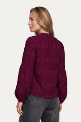 Araminta blouse | Warm Aubergine