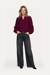 Araminta blouse | Warm Aubergine