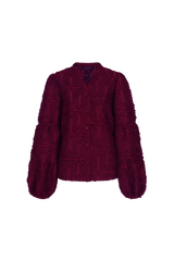 Araminta blouse | Warm Aubergine