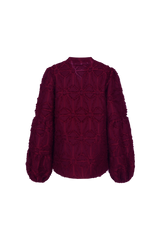 Araminta blouse | Warm Aubergine