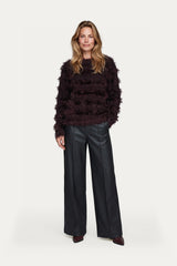 Amabel top | Warm Aubergine