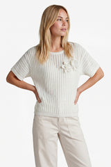 Vanja gebreide top | Sand