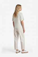 Vanja gebreide top | Sand