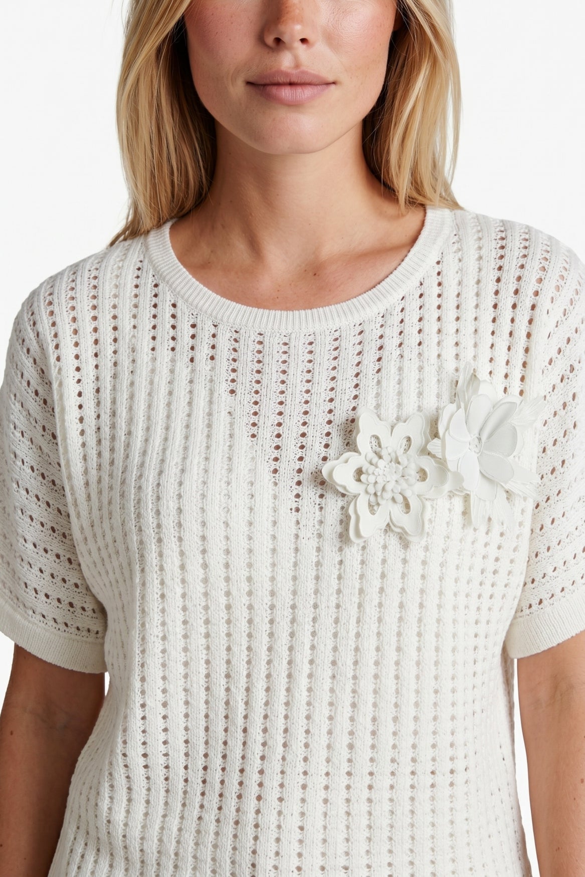 Vanja gebreide top | Sand