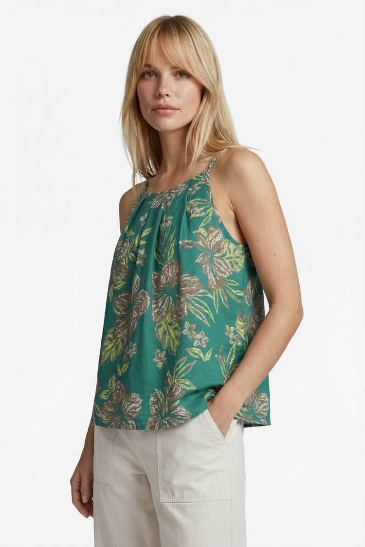 Jelena Top | Vintage Grün/Braun Zucker