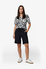 Elvi gebreide top | Sand/Black