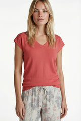 Silja knitted top | Cranberry