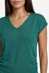 Silja gebreide top | Vintage Green