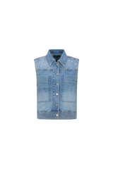 Ferelith Weste | Denim Hellblau