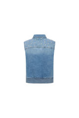 Ferelith Weste | Denim Hellblau