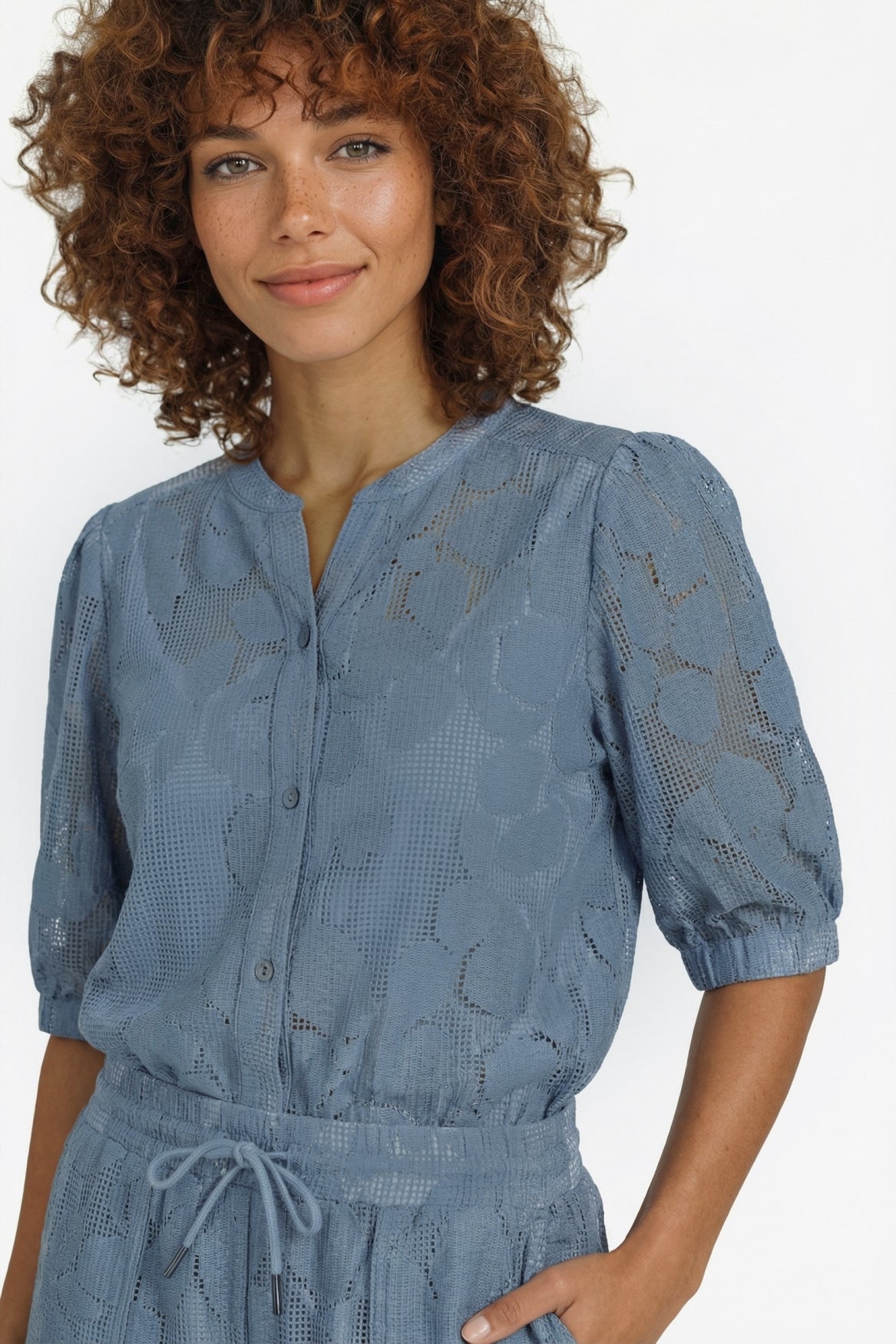 Ylfa blouse | Light Jeans Blue