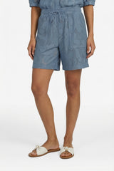 Lilja short | Light Jeans Blue