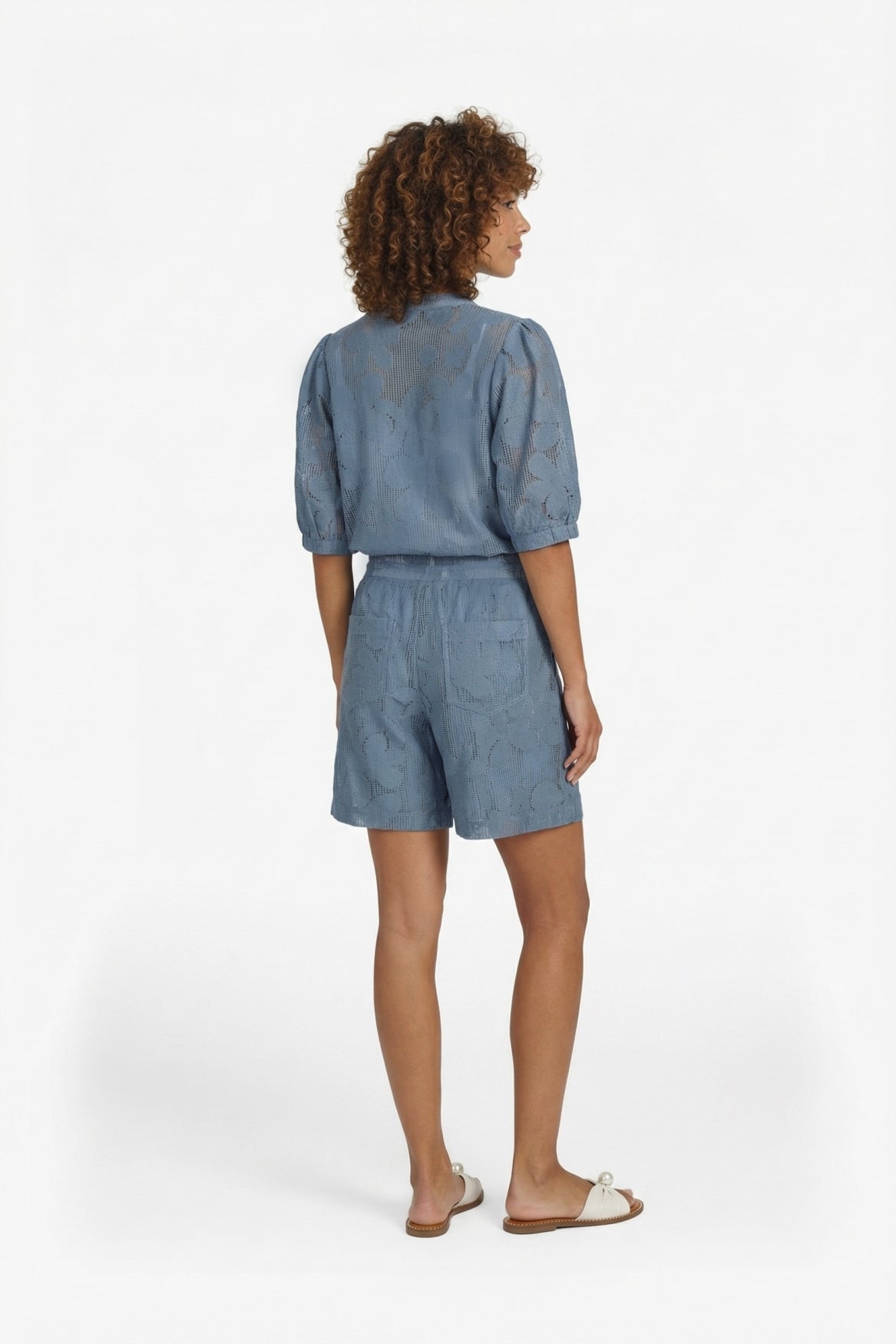 Lilja short | Light Jeans Blue