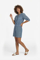 Lilja short | Light Jeans Blue