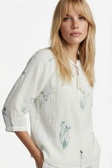 Jutta Bluse | Ecru/Color Mix