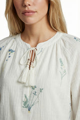 Jutta Bluse | Ecru/Color Mix