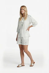 Jutta Bluse | Ecru/Color Mix