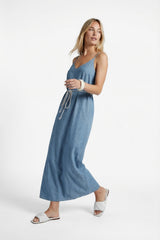 Marita jurk | Denim Mid Blue