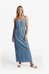 Marita jurk | Denim Mid Blue