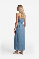 Marita jurk | Denim Mid Blue