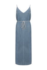 Marita jurk | Denim Mid Blue