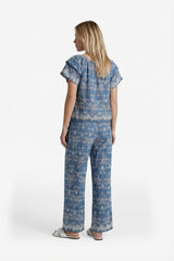 Fallon Top | Denim Mid Blue