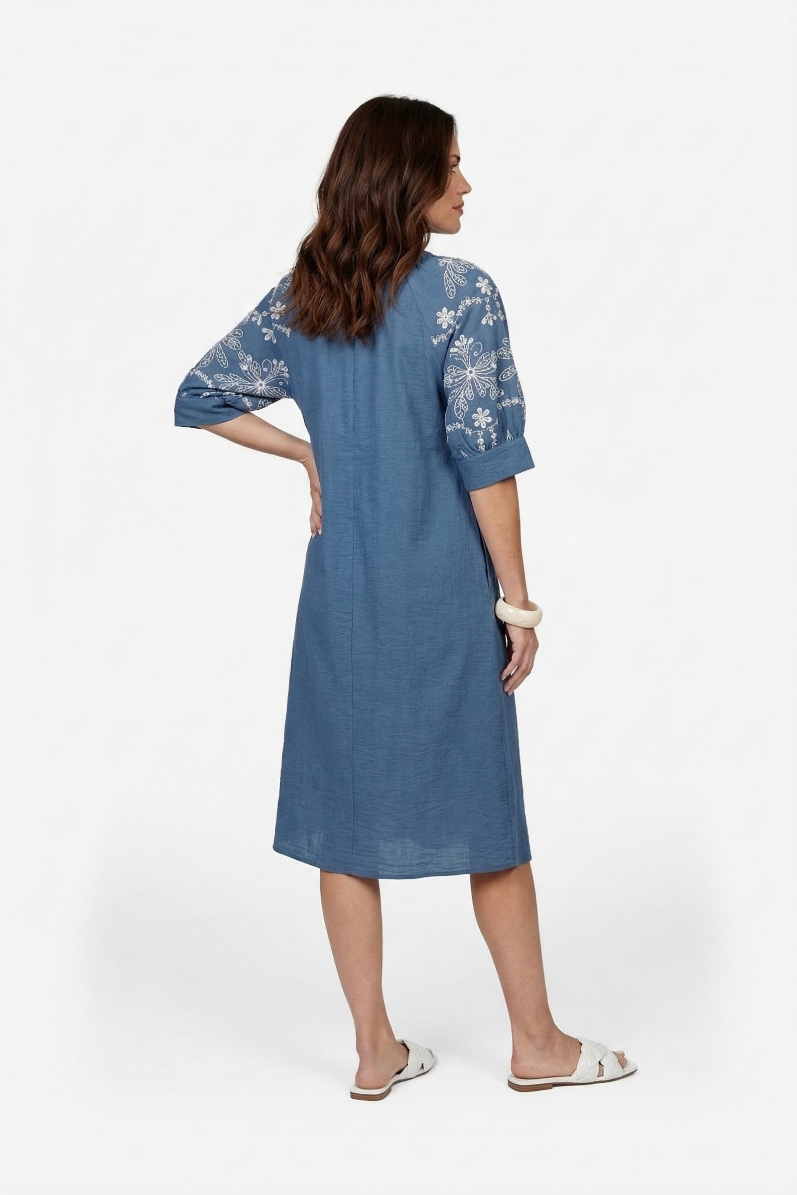 Elowen Kleid | Denim Mid Blue