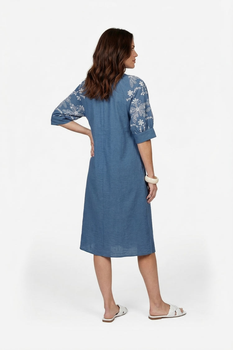 Elowen Kleid | Denim Mid Blue